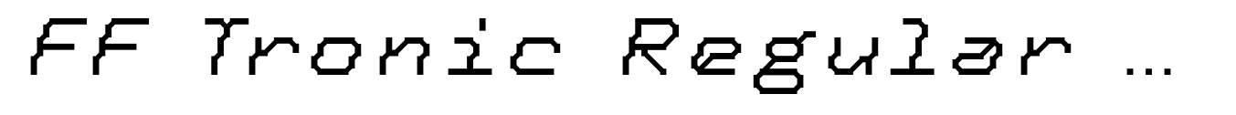FF Tronic Regular Italic